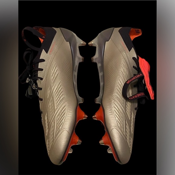 SZ 11.5 Adidas Predator Elite Fold Over Tongue SG Platinum Metallic ID0919 Cleat - Picture 4 of 8